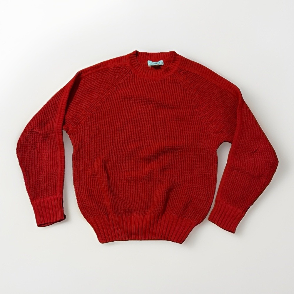 Vintage Gap Sweater 90s Mens Medium Red Sweatshirt